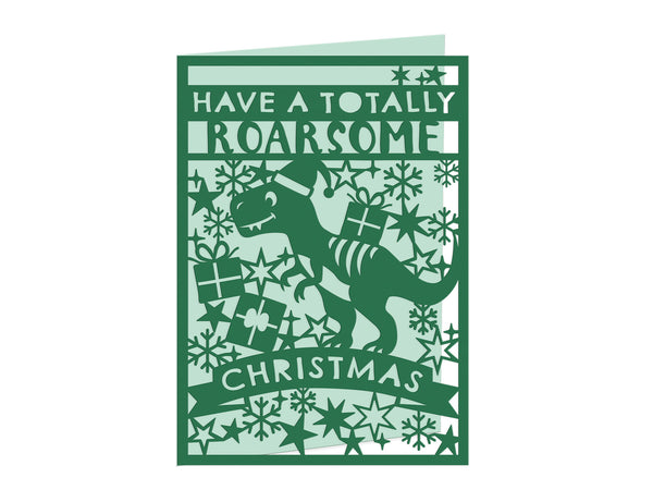 Christmas Dinosaur Create-a-Card Metal Die Set