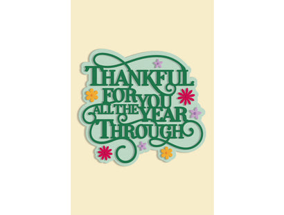 Thankful for You Sentiment Metal Die Set