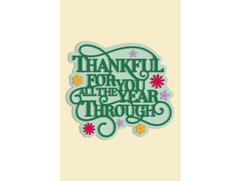 Thankful for You Sentiment Metal Die Set