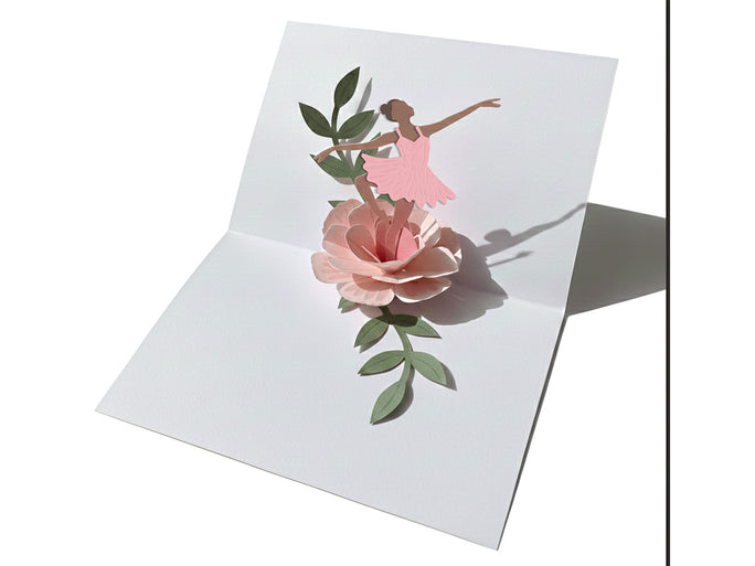 Pop Out Ballerina & Flowers Metal Die Set