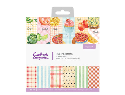Recipe Book Topper & Paper Pad 6" x 6"