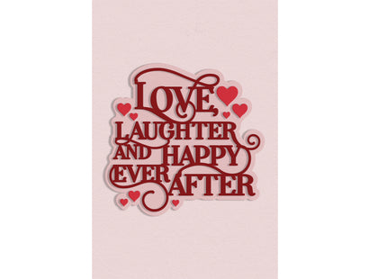 Love & Laughter Sentiment Metal Die Set