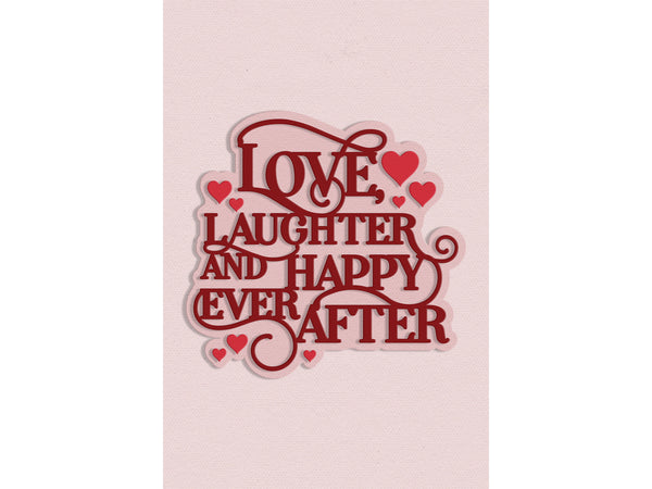 Love & Laughter Sentiment Metal Die Set
