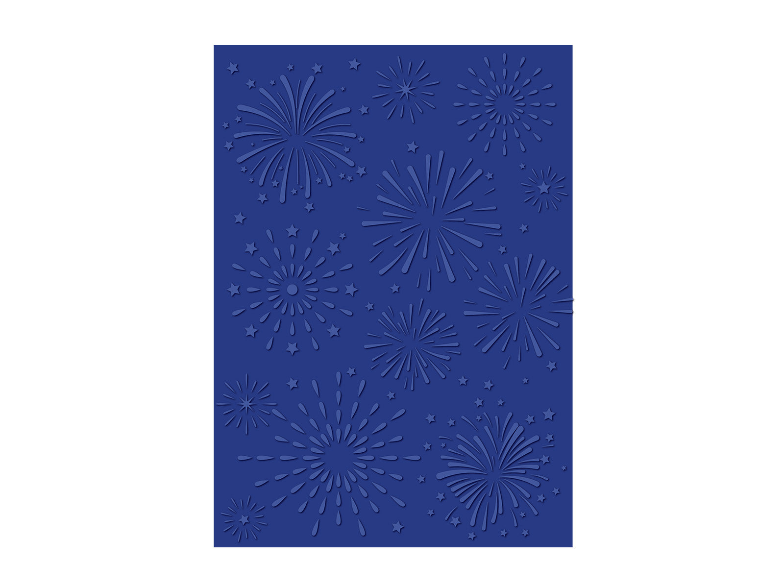 Stars & Stripes - Fireworks 2D Embossing Folder & Stencil Set 5" x 7"