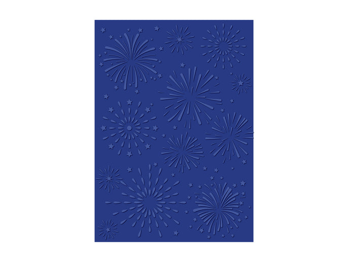 Stars & Stripes - Fireworks 2D Embossing Folder & Stencil Set 5" x 7"