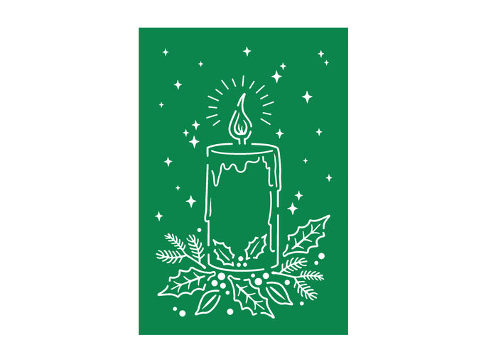 Christmas Candle Metal Die Set