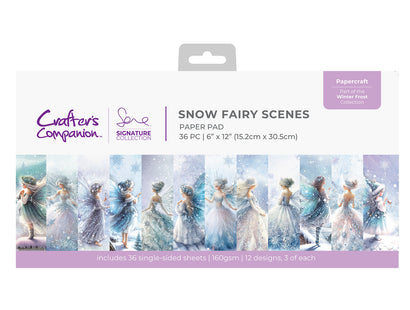 Snow Fairy Scenes Paper Pad 6" x 12"