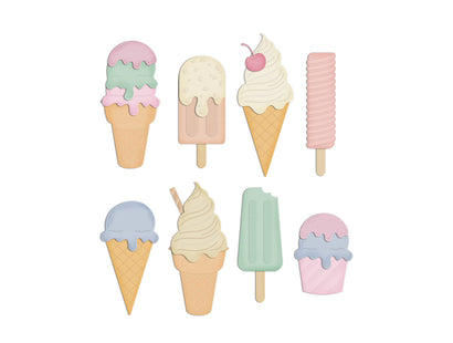 Life is Sweet - Ice Creams & Lollies Metal Die Set