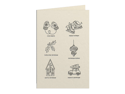 Christmas Icons LetterPress Press Plate