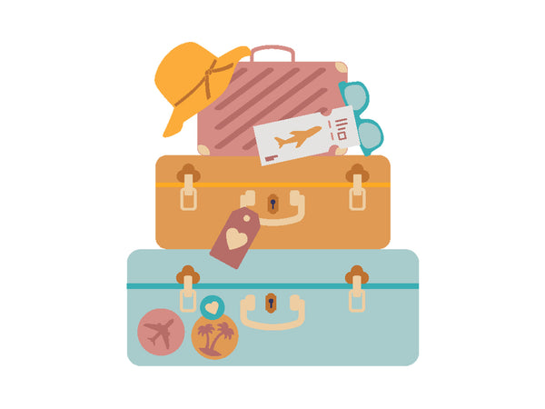 Retro Vacay - Suitcase Metal Die Set