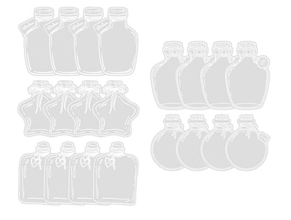 Transparent Vase & Jar Stickers