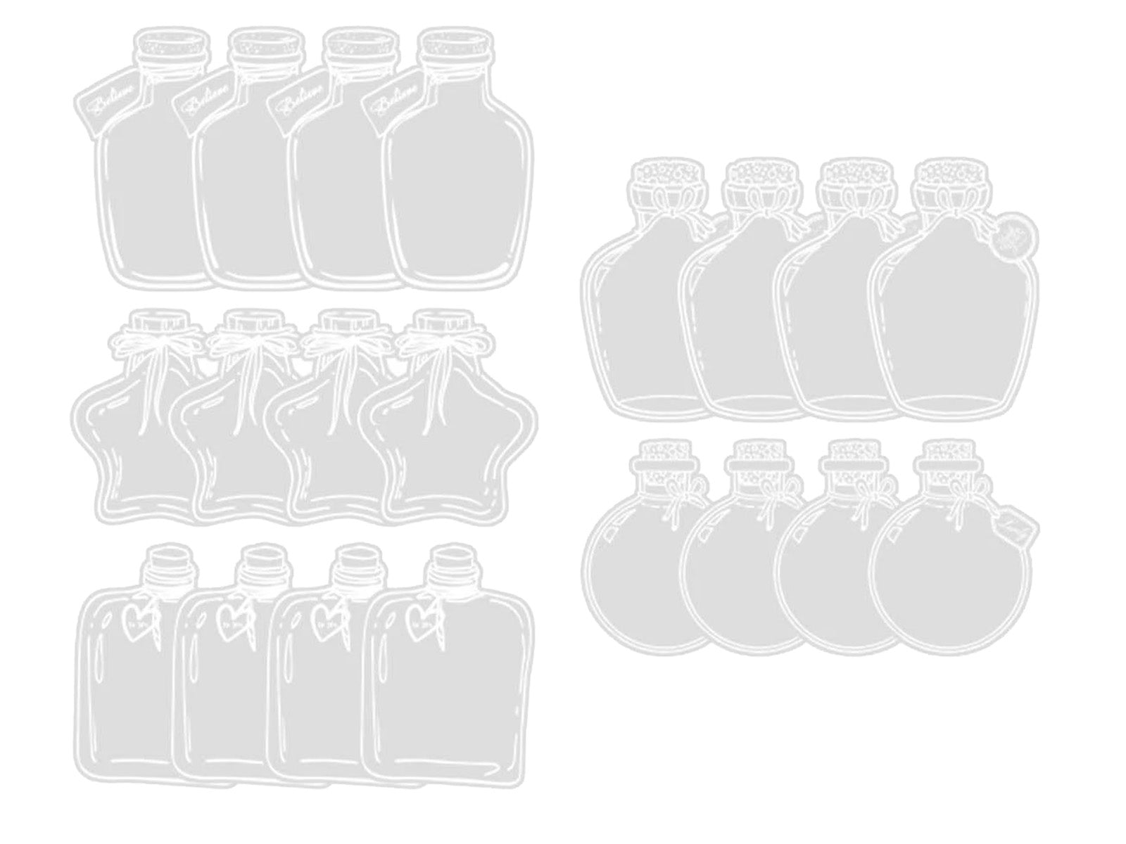 Transparent Vase & Jar Stickers