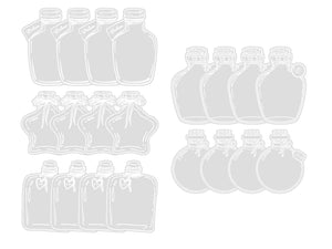 Transparent Vase & Jar Stickers