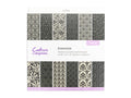 Flocked Damask Paper Pad - 12" x 12"