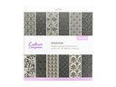 Flocked Damask Paper Pad - 12