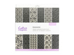 Flocked Damask Paper Pad - 12" x 12"