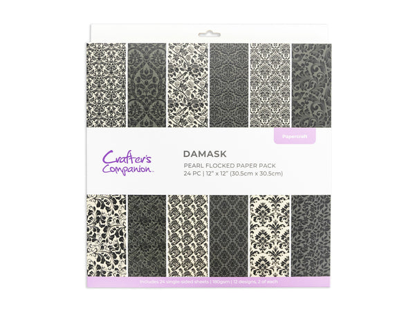 Flocked Damask Paper Pad - 12