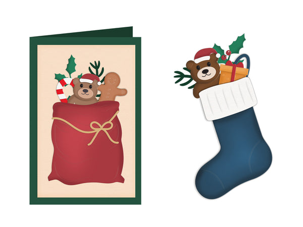 Christmas Stocking & Sack Metal Die Set