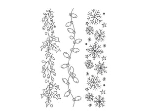 Christmas Borders LetterPress Press Plate