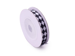 Tales of Wonderland - Black & White Harlequin Ribbon