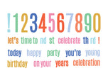 Milestone Birthday Mini Metal Die Set