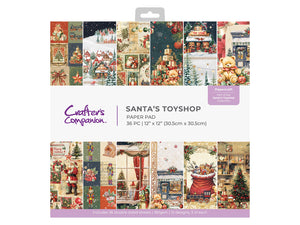Santa's Toyshop Paper Pad 12" x 12"