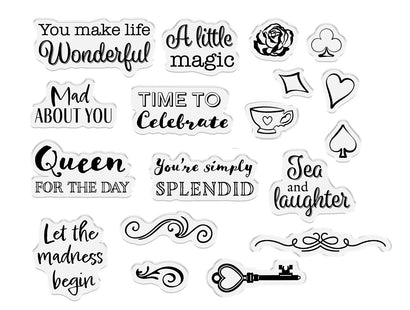 Tales of Wonderland - Classic Wonderland Sentiments Stamp Set