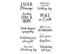 Faithful Sentiment Stamp Set