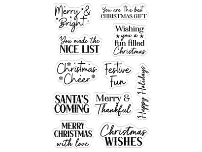Christmas Sentiment Stamp Set