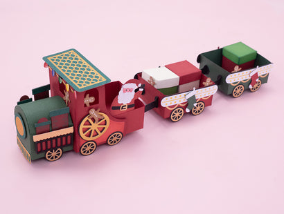 Santa Express Train Template & Metal Die Set