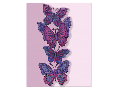 Butterfly Cluster Stamp & Metal Die