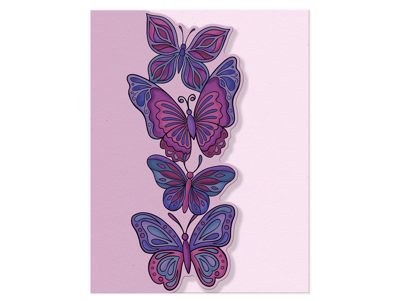 Butterfly Cluster Stamp & Metal Die