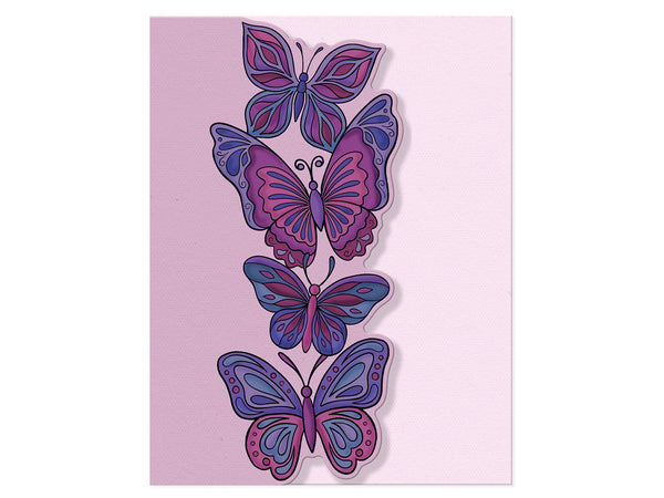 Butterfly Cluster Stamp & Metal Die
