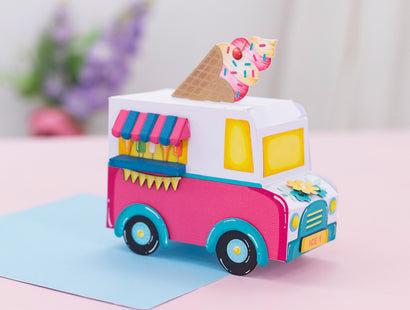 3D Ice Cream Van Metal Die & Stencil Set