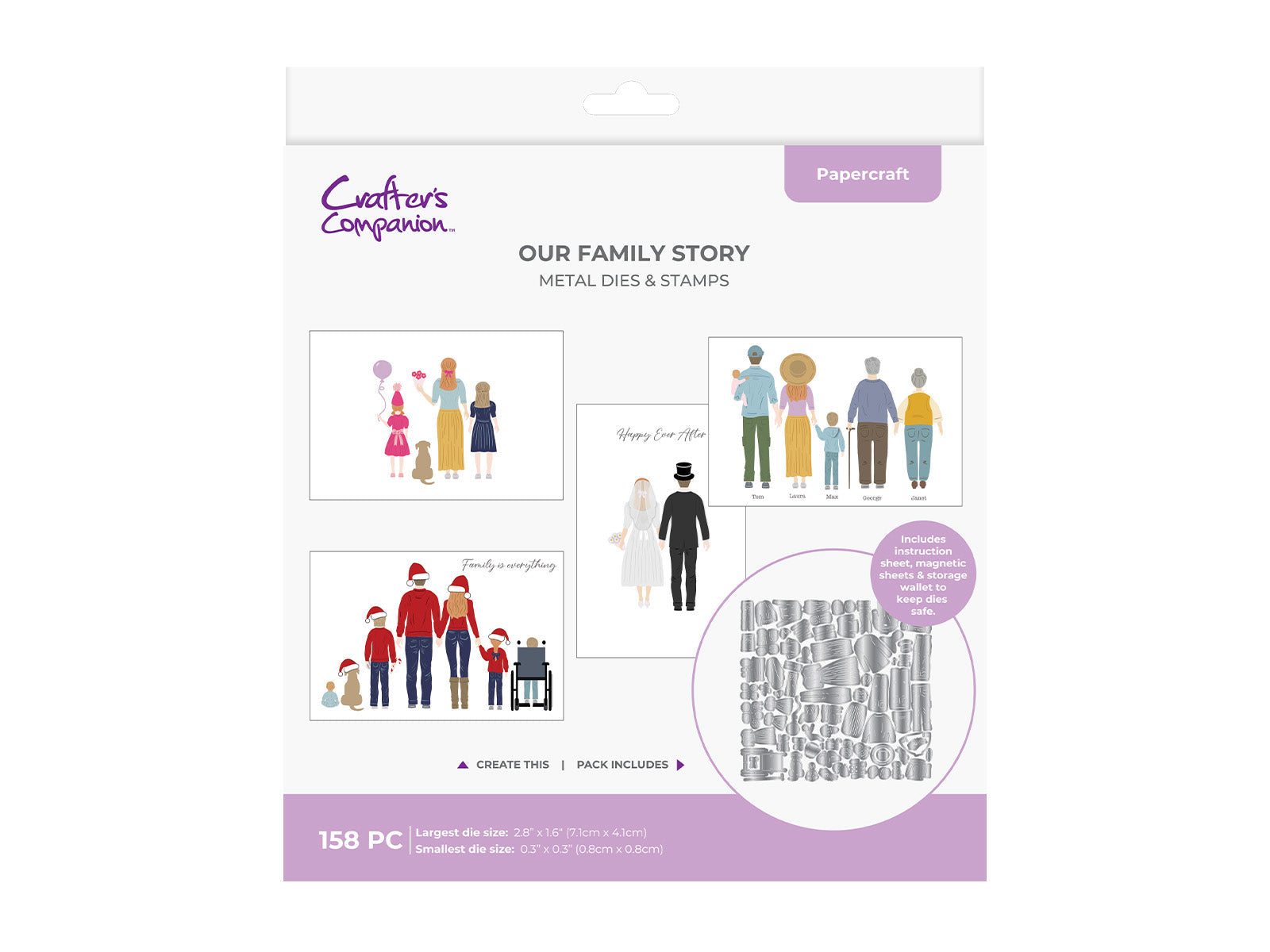 Crafter's Companion Stamp & Die - Our Family Story
