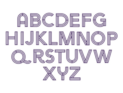 Retro Alphabet Metal Die Set