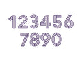 Retro Numbers Metal Die Set