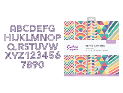 Retro Alphabet & Number Dies SHOWSTOPPER