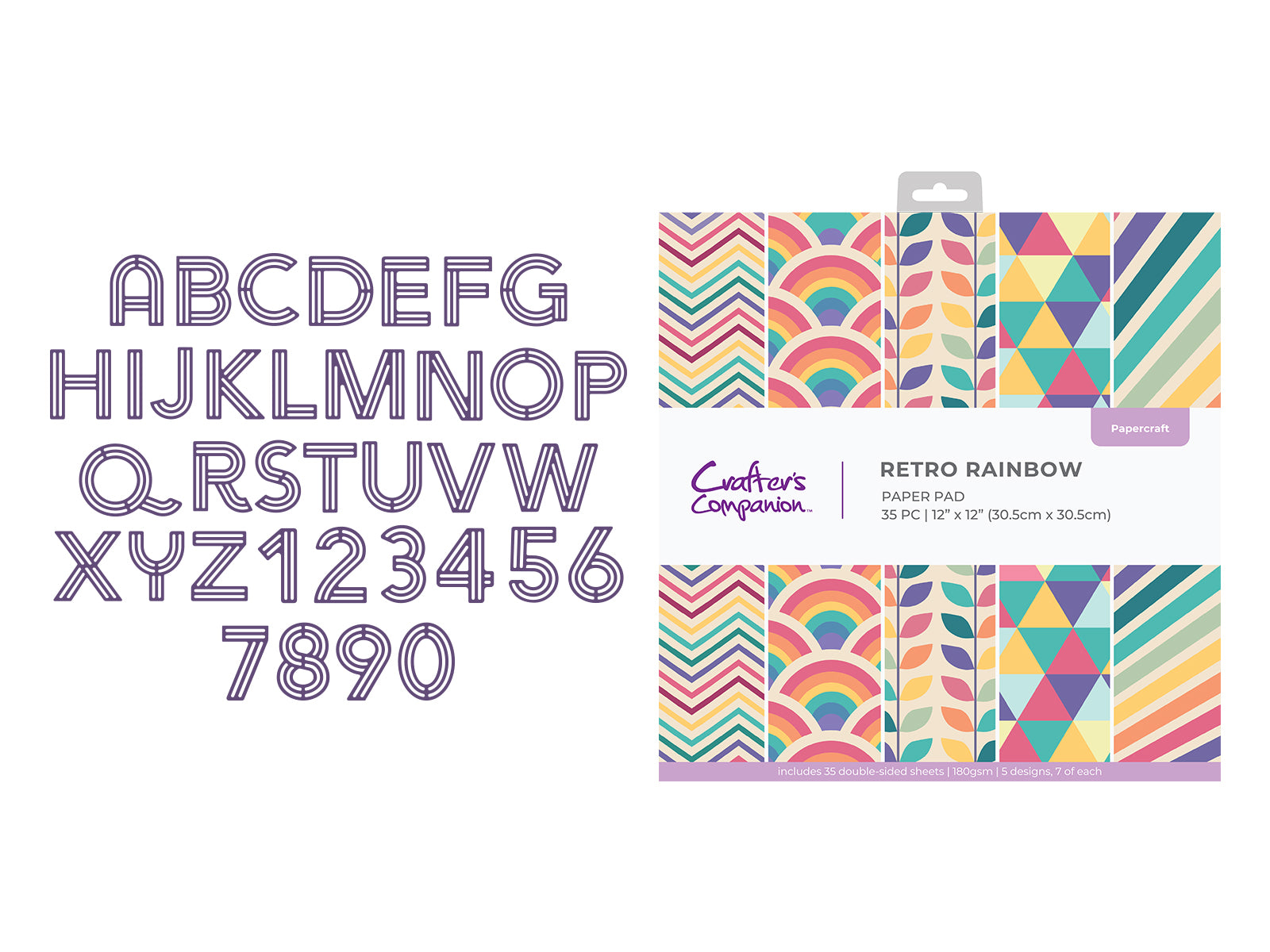 Retro Alphabet & Number Dies SHOWSTOPPER