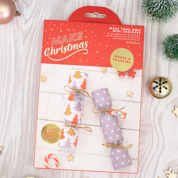 Make Christmas Kit - Cracker Making Kit - Nordic - 6pk