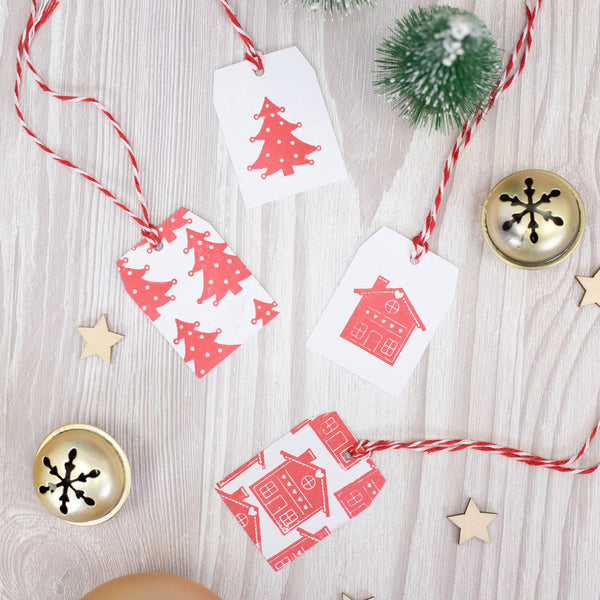 Violet Studio Make Christmas Kit - Tag Making Kit - Nordic - 10pk