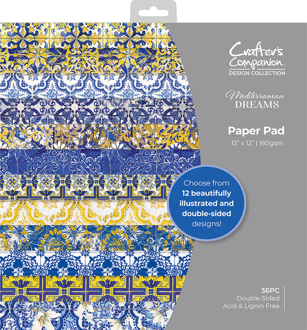 Mediterranean Dreams Linen Card & 12x12 Paper Pad Duo – Crafter's Companion  US