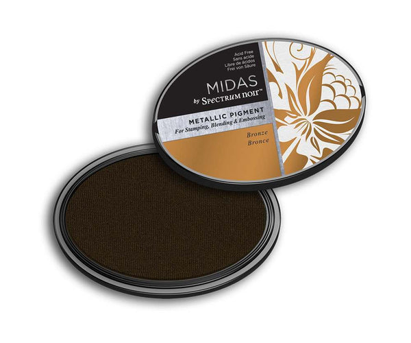 Midas by Spectrum Noir Metallic Pigment Inkpad - Bronze