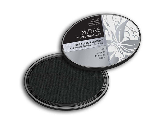 Midas by Spectrum Noir Metallic Pigment Inkpad - Silver