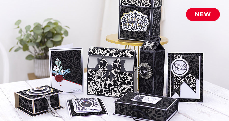 NEW Flocked Damask Paper Pad