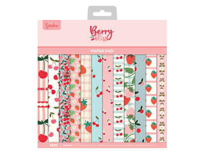 Berry Bliss - Berry Print Paper Pad 8" x 8"