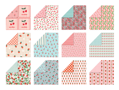 Berry Bliss - Berry Print Paper Pad 8" x 8"