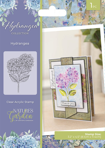 Nature's Garden - Hydrangea - Clear Acrylic Stamps - Hydrangea