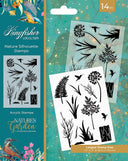 Nature's Garden - Kingfisher Collection - Clear Acrylic Stamps - Nature Silhouette Stamps
