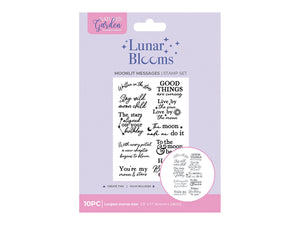 Natures Garden Lunar Blooms Clear Acrylic Stamp - Moonlit Messages